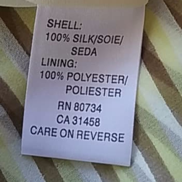 BCBG 100% silk Cami w/pleated and embroidered trim - Picture 4 of 5